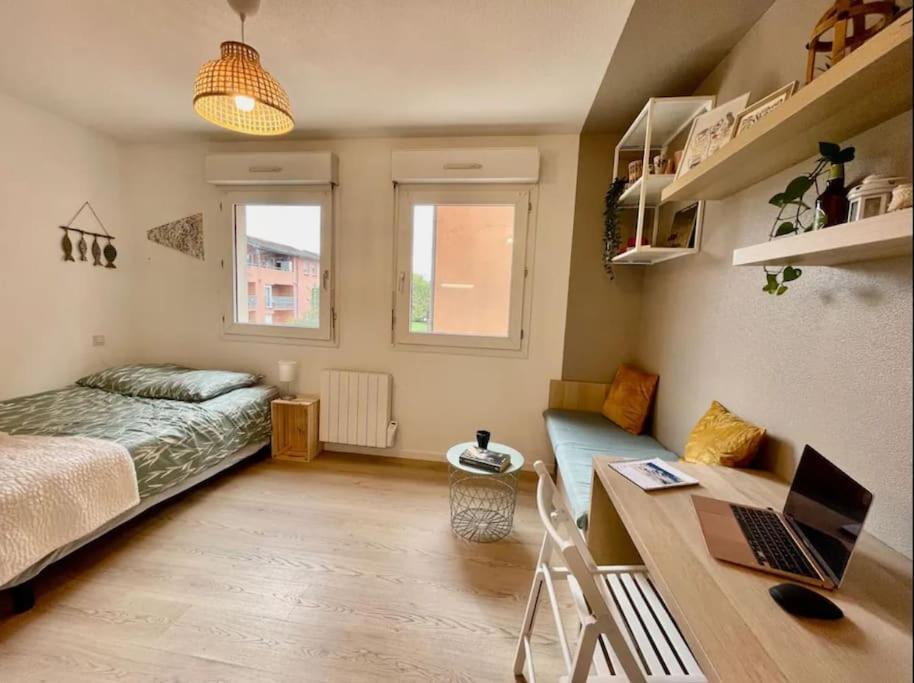 Studio Orchidee - Metro Arenes - Hopital A 5 Mn Appartement Toulouse Buitenkant foto